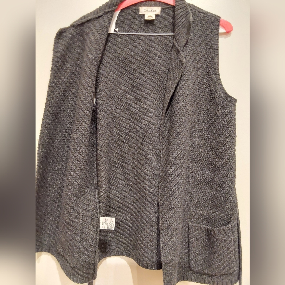 Calvin Klein , Grey , Wool vest, xsmall